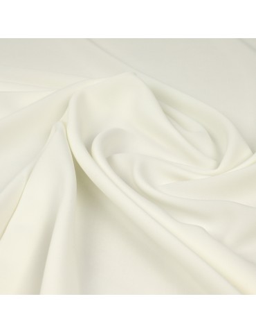 Tissu polyester uni blanc