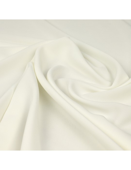 Tissu polyester uni blanc