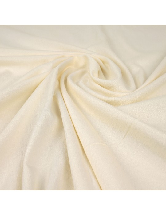 Tissu soie/élasthanne blanc vanille