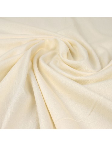 Tissu soie/élasthanne blanc vanille