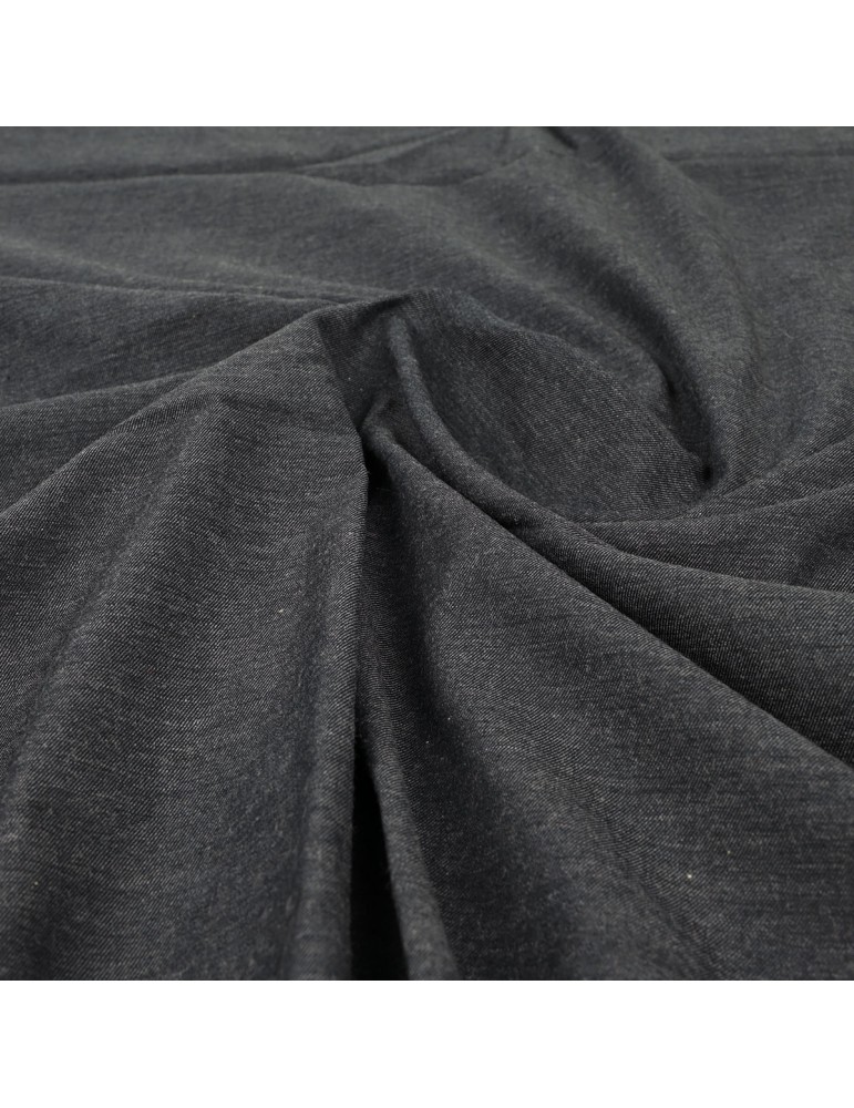 Coupon tissu chambray gris 300 x 140 cm