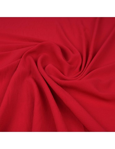 Tissu crêpe cerise