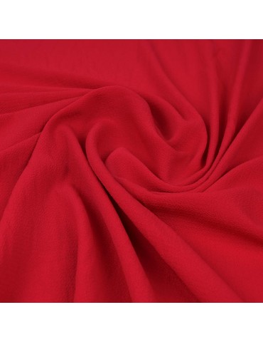 Tissu crêpe cerise