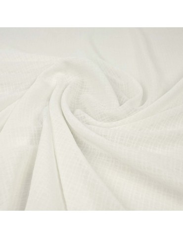 Tissu crêpe uni blanc