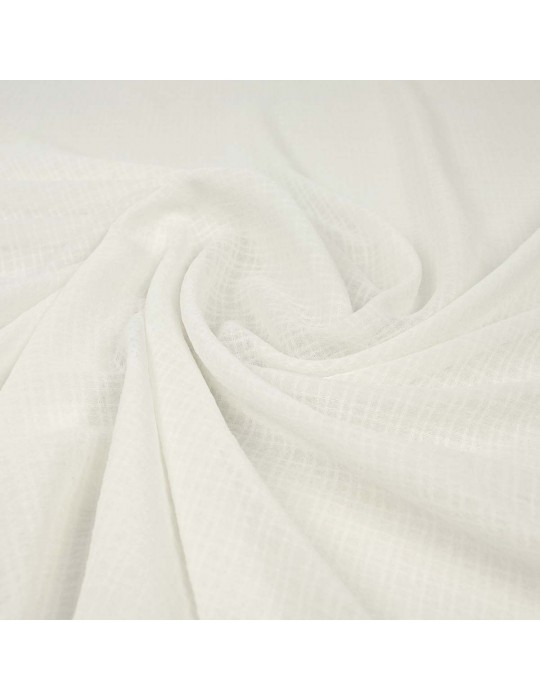 Tissu crêpe uni blanc