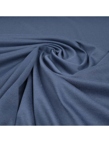 Tissu jersey milano bleu indigo