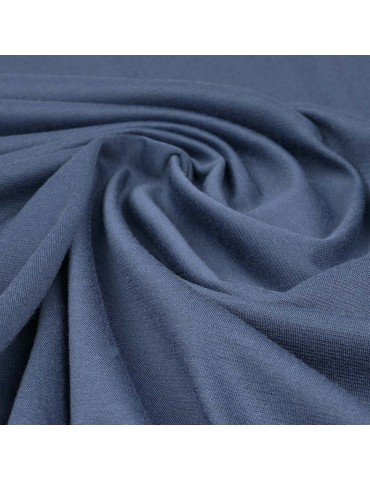 Tissu jersey milano bleu indigo