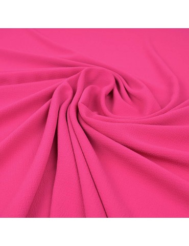 Tissu crêpe uni fuchsia