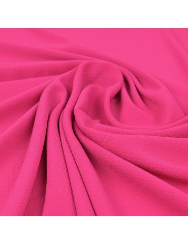 Tissu crêpe uni fuchsia