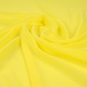 Tissu mousseline jaune citron