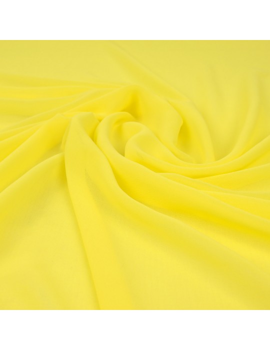 Tissu mousseline jaune citron