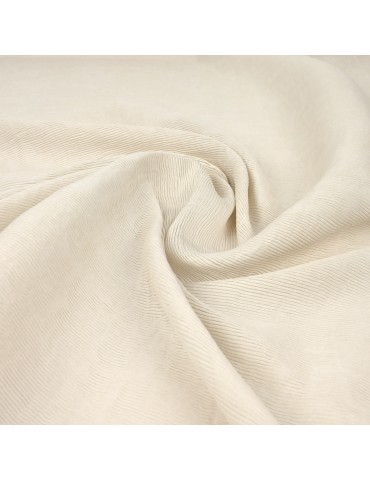Tissu viscose/nylon plissé blanc