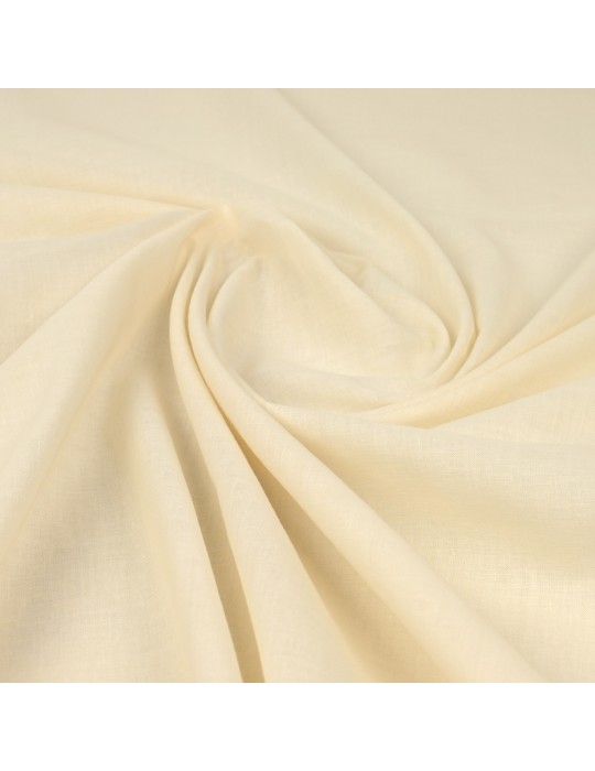 Tissu voile de coton écru