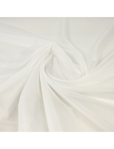 Tissu maille uni blanc