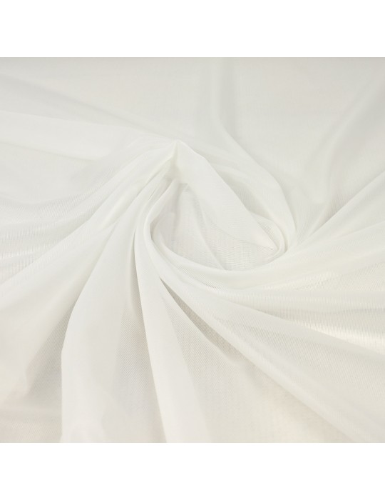 Tissu maille uni blanc