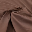 Tissu popeline uni cacao