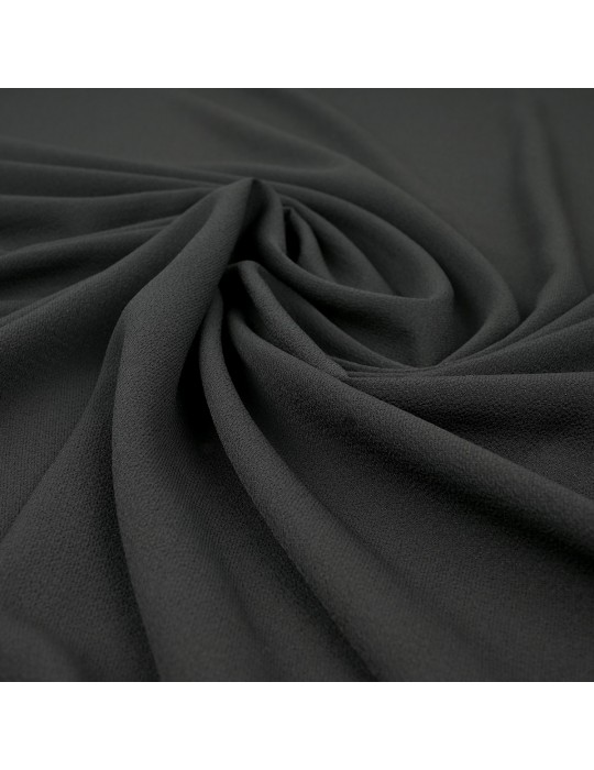 Tissu crêpe uni noir