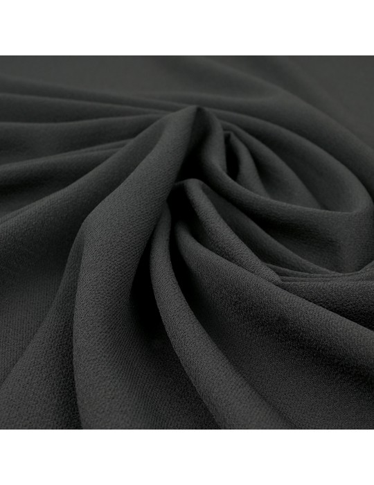 Tissu crêpe uni noir