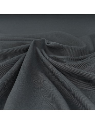 Tissu jersey gris anthracite