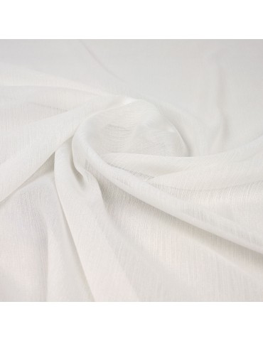 Tissu mousseline blanc brillant