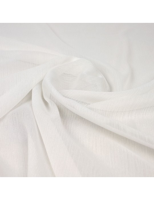 Tissu mousseline blanc brillant