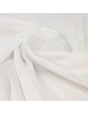 Tissu mousseline blanc brillant