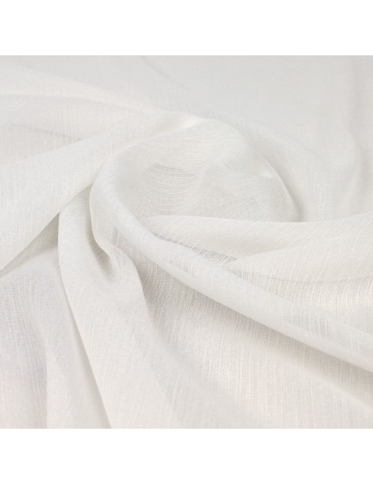 Tissu mousseline blanc brillant