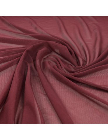 Tissu maille uni bordeaux