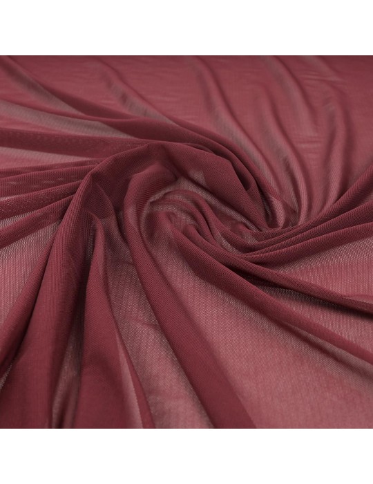 Tissu maille uni bordeaux