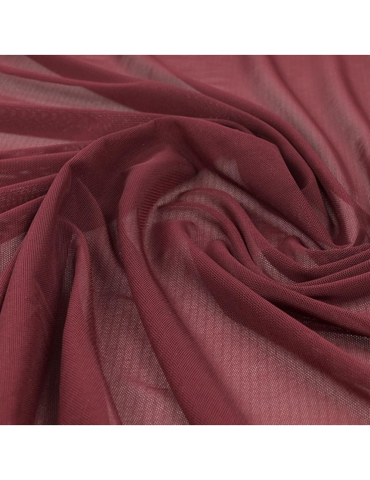 Tissu maille uni bordeaux
