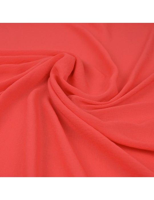 Tissu mousseline uni corail