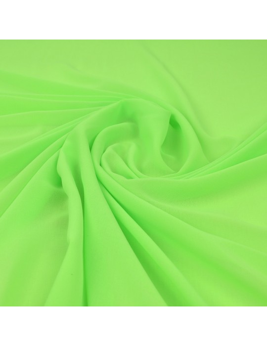 Tissu mousseline vert fluo