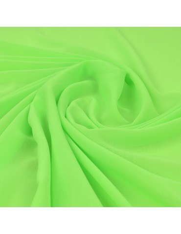 Tissu mousseline vert fluo