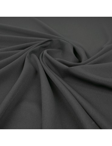 Tissu crêpe uni noir