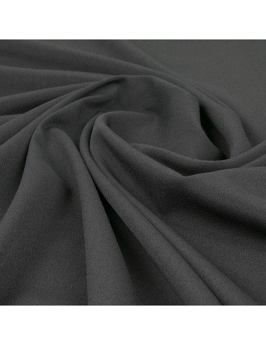 Tissu crêpe uni noir