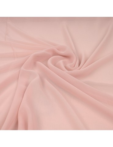 Tissu mousseline rose dragée