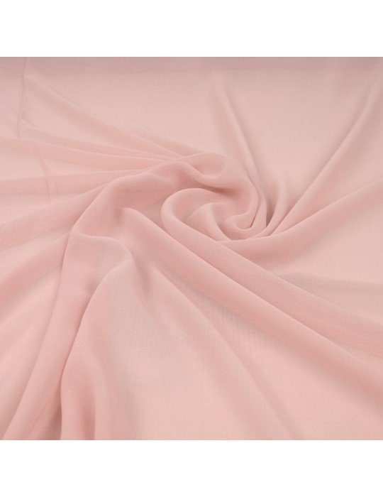 Tissu mousseline rose dragée