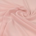 Tissu mousseline rose dragée