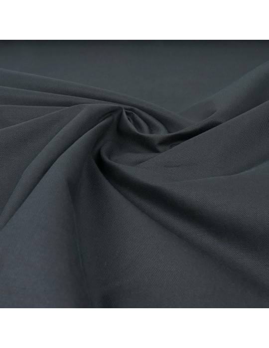 Tissu sergé coton gris