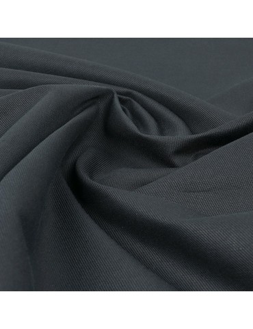 Tissu sergé coton gris