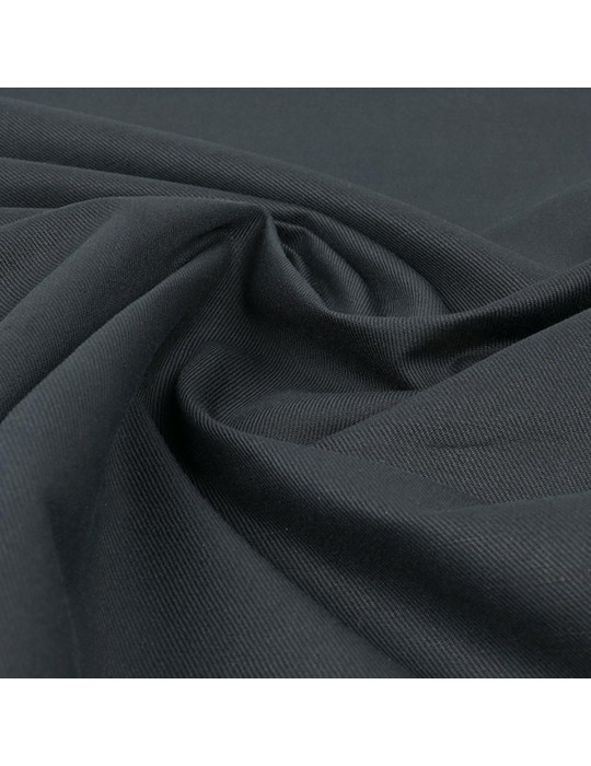 Tissu sergé coton gris