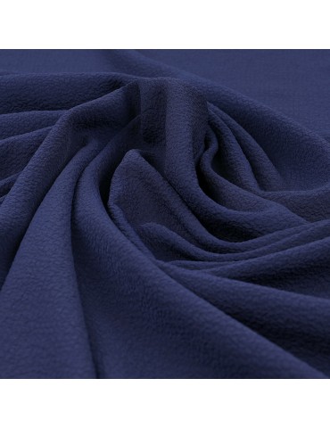 Tissu gaufré uni navy