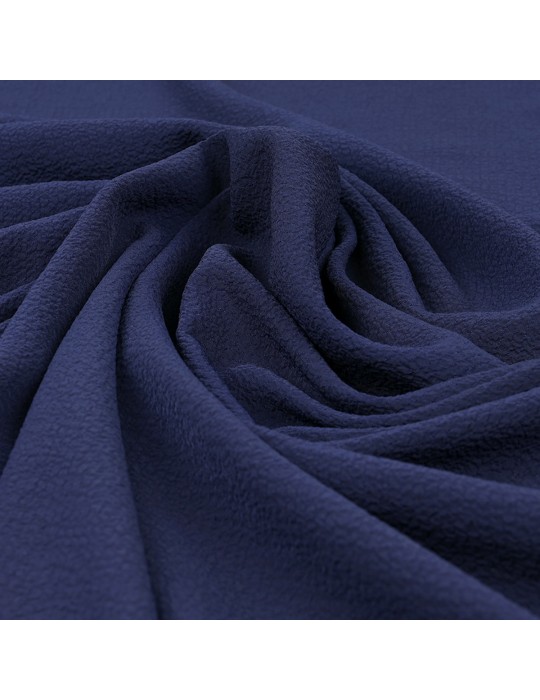 Tissu gaufré uni navy
