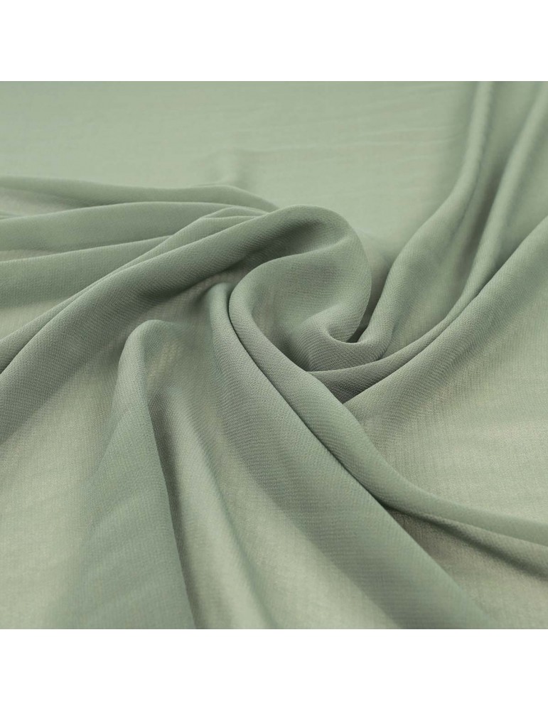 Tissu mousseline uni vert Tissu mousseline uni vert