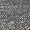 Tissu polyester troué noir/blanc