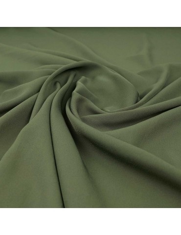 Tissu mousseline uni army