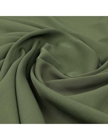 Tissu mousseline uni army
