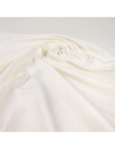 Tissu jersey blanc