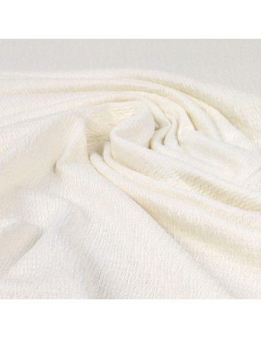 Tissu jersey blanc