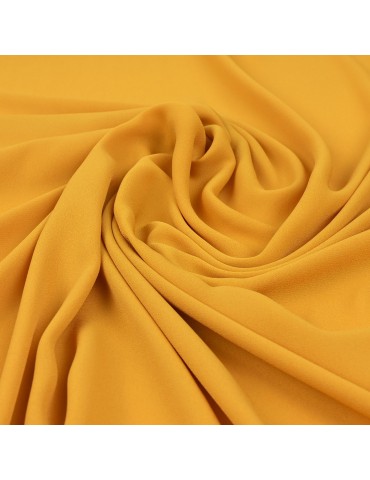 Tissu mousseline uni ocre